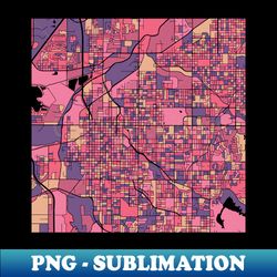 Lincoln Map Pattern in Purple  Pink - High-Resolution PNG Sublimation File - Transform Your Sublimation Creations