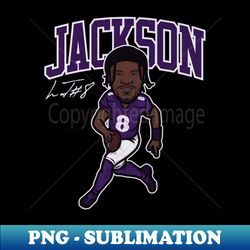 Jackson Baltimore Toon - Vintage Sublimation PNG Download - Defying the Norms