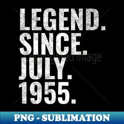 Legend since July 1955 Birthday Shirt Happy Birthday Shirts - Professional Sublimation Digital Download - Capture Imagination with Every Detail