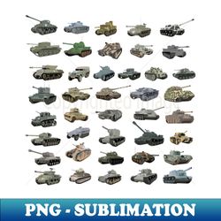 Various WW2 Tanks - Professional Sublimation Digital Download - Vibrant and Eye-Catching Typography