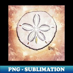 Sand Dollar Study - Instant PNG Sublimation Download - Capture Imagination with Every Detail