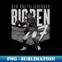 Ben Roethlisberger Pittsburgh Big Ben Stadium - Instant PNG Sublimation Download - Create with Confidence