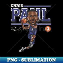 Chris Paul Golden State Cartoon - Exclusive PNG Sublimation Download - Perfect for Personalization