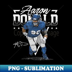 Aaron Donald Los Angeles R Triangle Name - Exclusive Sublimation Digital File - Perfect for Sublimation Art