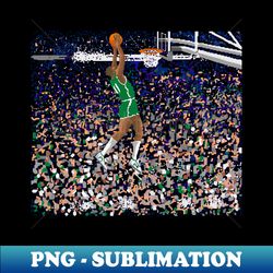 Pixel Dunk - Boston - High-Resolution PNG Sublimation File - Revolutionize Your Designs