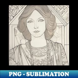 Greta Garbo drawing - Stylish Sublimation Digital Download - Unleash Your Inner Rebellion