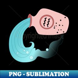 aquarius baby pink - premium sublimation digital download - perfect for sublimation art