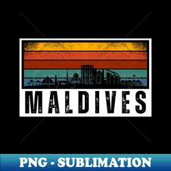 retro maldives - Decorative Sublimation PNG File - Perfect for Sublimation Mastery