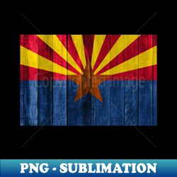 Flag of Arizona - Wood - Creative Sublimation PNG Download - Unleash Your Inner Rebellion