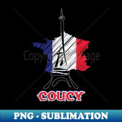 COUCY CITY - Instant PNG Sublimation Download - Perfect for Creative Projects