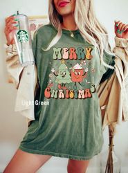 Merry Christmas Trees Sweatshirt, I Like Them Real Thick And Sprucy Sweatshirt, Holiday Sweater, Womens Holiday Sweatshi