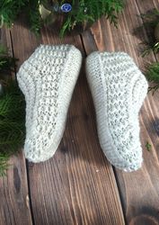 Knitted Socks Handmade Socks Bed Knit Slippers Handknitted Crochet