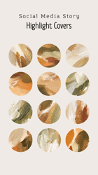 12 Beige Green Gold Luxury Elegant Abstract Instagram Highlight Icons. Minimalist Instagram Highlights Images.