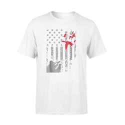 American Flag Patriotic Duck Hunting Premium T-Shirt