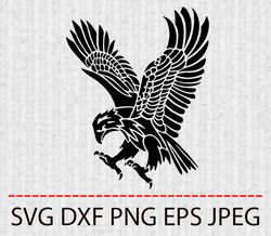 EAGLE SVG,PNG,EPS Cameo Cricut Design Template Stencil Vinyl Decal Tshirt Transfer Iron on