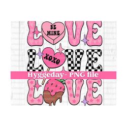 love png, digital download, sublimation, sublimate, valentines day, heart, love, candy, lollipop, chocolate, checker, trendy, cute