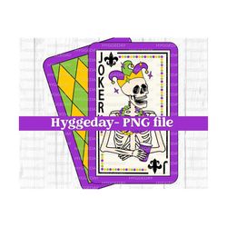 2 Mardi Gras Skellies PNG, Digital Download, Sublimation, Sublimate, Skull, Card, Party, Beads, Carnival,