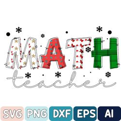 Christmas Math Teacher Svg, Math Teacher Gifts, Math Gift, Math Gifts, Math Svg, Geometry Gift, Back To School Svg