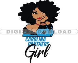 Carolina Panthers Girl Svg, Girl Svg, Football Team Svg, NFL Team Svg, Png, Eps, Pdf, Dxf file 05