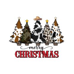 Merry Christmas Western Cowboy Vibe PNG Download