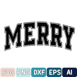 Merry Christmas Svg, Christmas Svg, Holiday Svg, Retro Christmas Gift, Xmas Svg, Digital Download