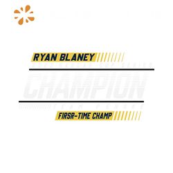 Ryan Blaney NASCAR Cup Series First Time Champ SVG File