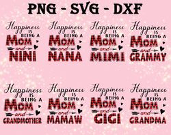 Happiness Being A Mom And Grandma SVG, Bundles Mother Day SVG, PNG,DXF,...