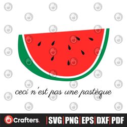 This Is Not A Watermelon Ceci Nest Pas Une Pasteque SVG