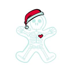 Christmas XRay Gingerbread Man Skeleton SVG Cricut Files
