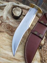 Custom Handmade Stainless Steel Bowie Knife With Stag Handle, Hunting Knife, Best Gift, Birthday Gift, Gift for him