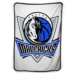 Luka Doncic Dallas Maverick Logo Fleece Blanket
