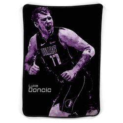 Luka Doncic Dallas Mavericks Art Fleece Blanket