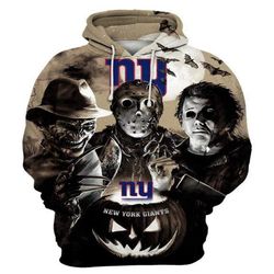 New York Giants Horror Icons Hoodie Unisex 3D All Over Print