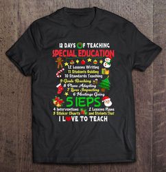 12 Days Of Teaching Special Education Christmas TShirt