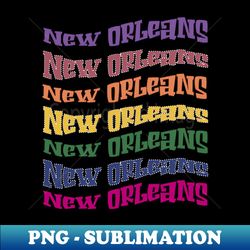 RAINBOW FLAG USA NEW ORLEANS - Special Edition Sublimation PNG File - Bring Your Designs to Life