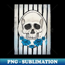Cameo Skull Rectangular Version - Decorative Sublimation PNG File - Bold & Eye-catching