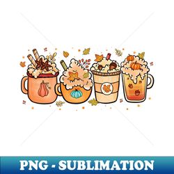 Fall Latte Coffee - PNG Transparent Sublimation File - Unleash Your Inner Rebellion