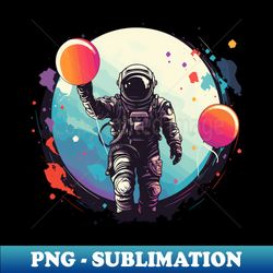 Astronaut - Decorative Sublimation PNG File - Enhance Your Apparel with Stunning Detail