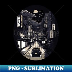 Tokyo Streets v01 - Retro PNG Sublimation Digital Download - Fashionable and Fearless