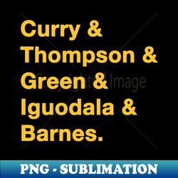2015 Golden State Warrior Greats Yellow - Premium PNG Sublimation File - Bring Your Designs to Life