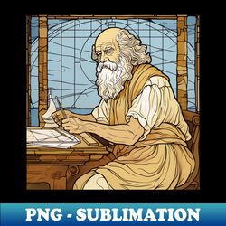 Archimedes scientist - PNG Transparent Sublimation File - Enhance Your Apparel with Stunning Detail