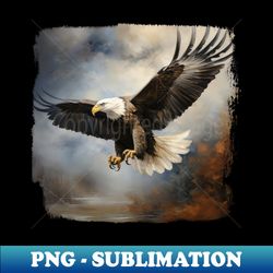 Bald Eagle in Flight 02 - Modern Sublimation PNG File - Boost Your Success with this Inspirational PNG Download