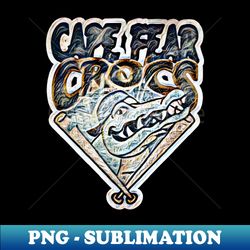 cape fear crocs baseball - instant sublimation digital download - create with confidence