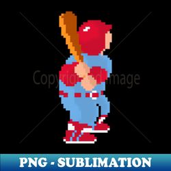 RBI Baseball Batter 16-Bit - St Louis - PNG Transparent Sublimation Design - Boost Your Success with this Inspirational PNG Download