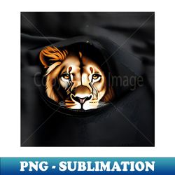 Lion in a Pocket - Sublimation-Ready PNG File - Revolutionize Your Designs