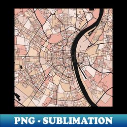 Cologne Map Pattern in Soft Pink Pastels - Retro PNG Sublimation Digital Download - Perfect for Sublimation Mastery