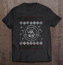 Baphomet The Goat Of Mendes Christmas Sweater Tee T-Shirt