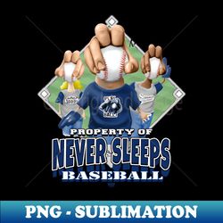 Knucklehead for Never Sleeps Baseball - PNG Transparent Digital Download File for Sublimation - Bring Your Designs to Life