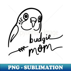 Budgie Mom Line Art - Exclusive Sublimation Digital File - Perfect for Personalization