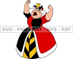 King of Hearts Svg, Queen of Hearts Png, Red Queen Svg, Cartoon Customs SVG, EPS, PNG, DXF 93